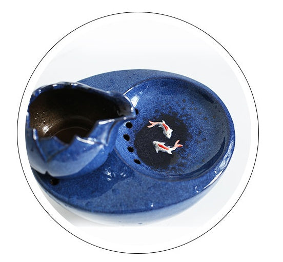 Flowing water fountain, living water cat, feeding water, drinking water artifact