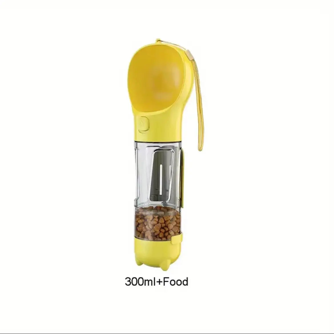 All-in-One Portable Pet Water Bottle with Treat & Food Compartment | Multi-Functional Travel Cup
