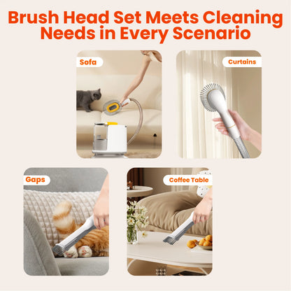 PUPPYOO 5-in-1 Pet Grooming Kit & Vacuum | 13000Pa Suction, 1.5L Dust Cup & Whisper-Quiet Operation for Dogs and Cats