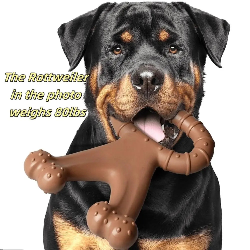 Gift for Pets, Dog Chew Toy, Durable Chew, Interactive Tough Chewer, Beef Flavor Indestructible Teeth Cleaning Toy, Interactive Dog Toy, Suitable for Small, Medium, Large, Extra Large Dogs