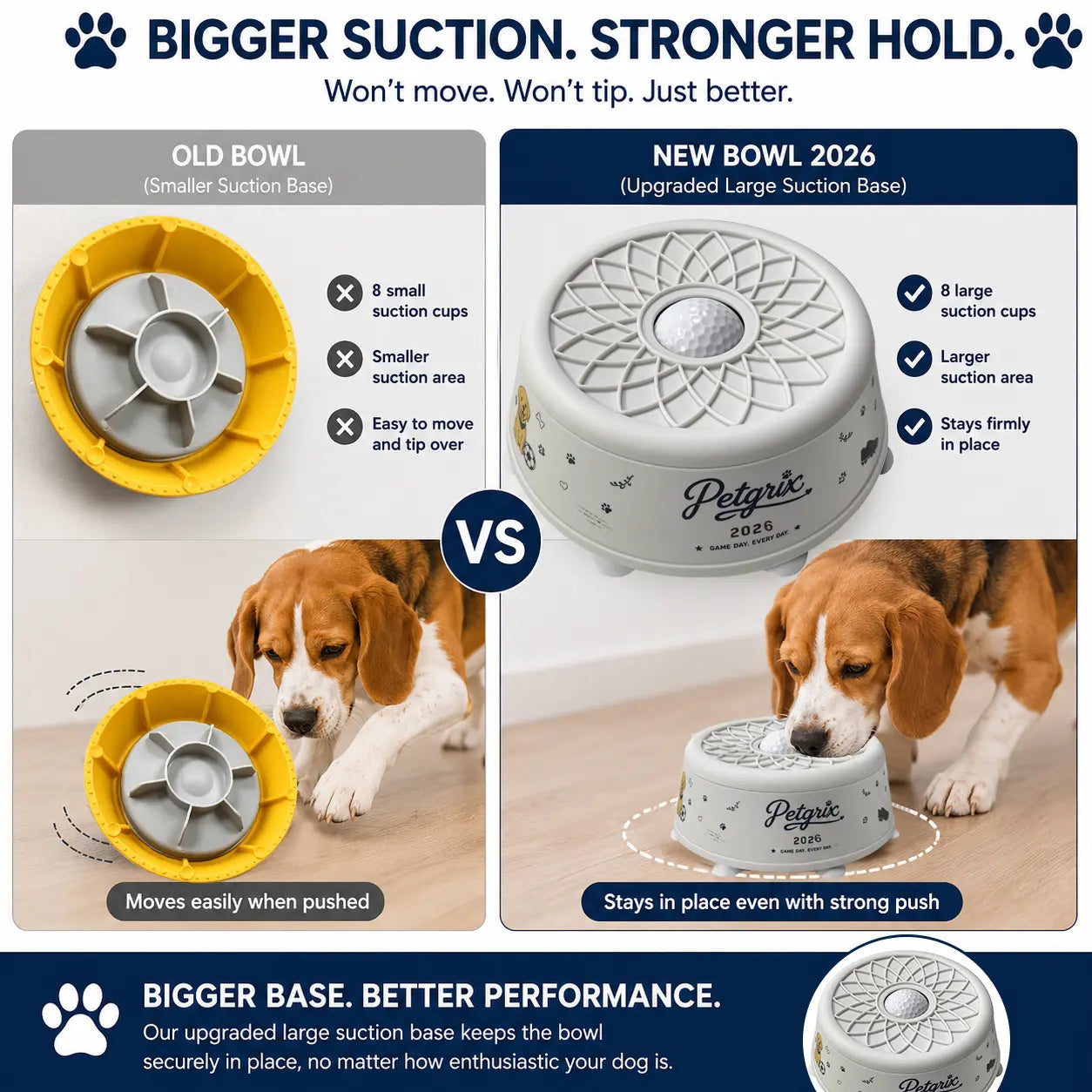 Petgrix Soccer Slow Feeder Dog Bowl | Interactive No-Spill Lick Bowl with Strong Suction Base for Peanut Butter & Wet Food