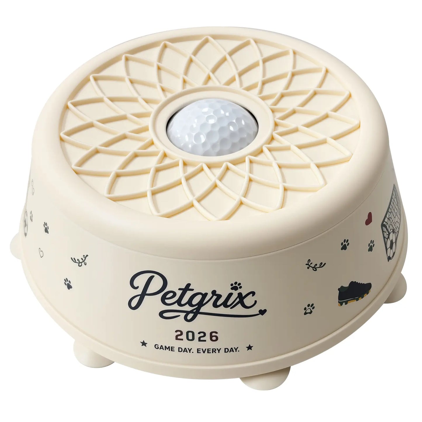 Petgrix Soccer Slow Feeder Dog Bowl | Interactive No-Spill Lick Bowl with Strong Suction Base for Peanut Butter & Wet Food
