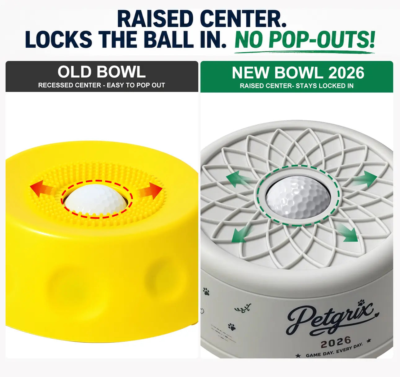 Petgrix Soccer Slow Feeder Dog Bowl | Interactive No-Spill Lick Bowl with Strong Suction Base for Peanut Butter & Wet Food