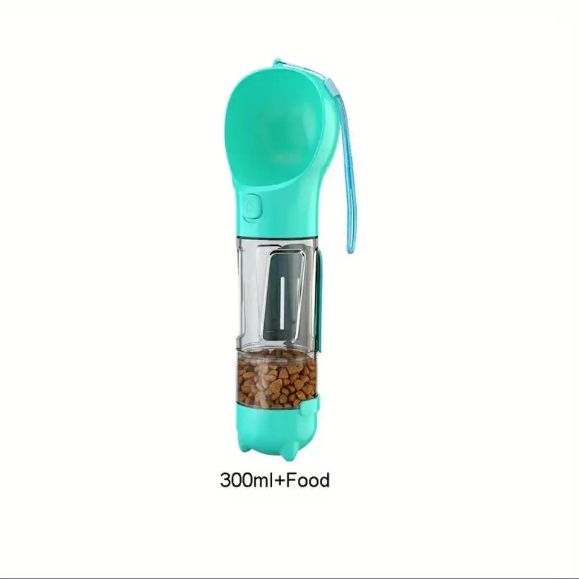 All-in-One Portable Pet Water Bottle with Treat & Food Compartment | Multi-Functional Travel Cup