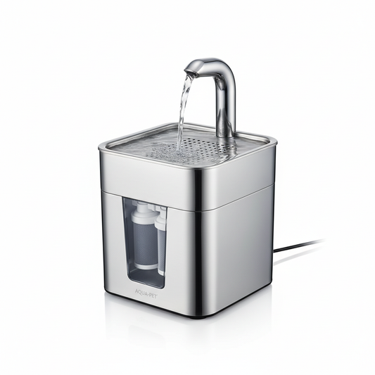 Fuente de agua automática 6L de acero inoxidable para perros y gatos