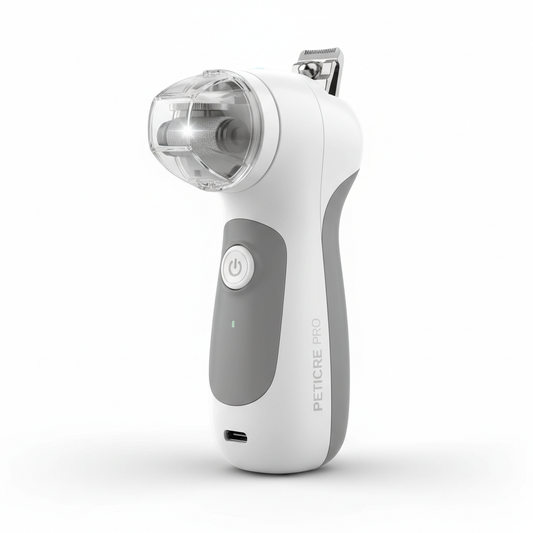 Cortaúñas y amoladora recargable 2-en-1 con luz LED para perros y gatos